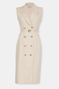 Midi haljina sa dvorednim kopčanjem Tiffany Production